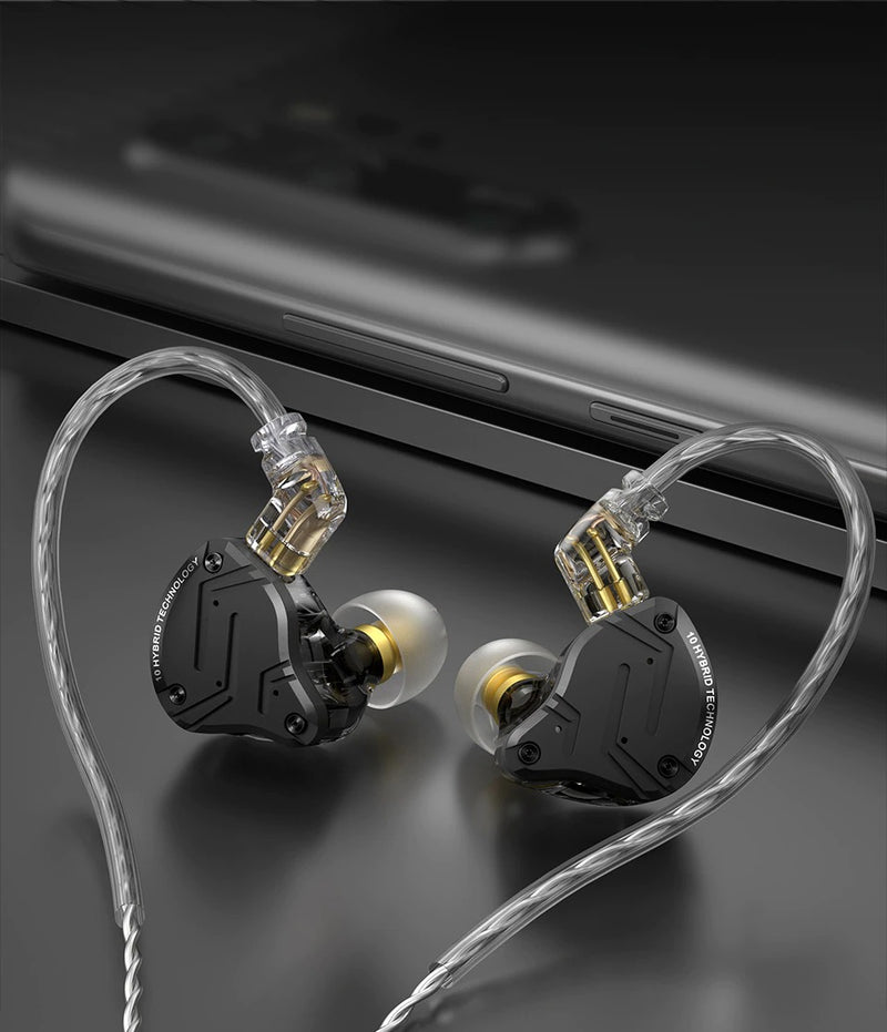 Fone In-Ear Zs10 Pro X 10 Drivers Profissional