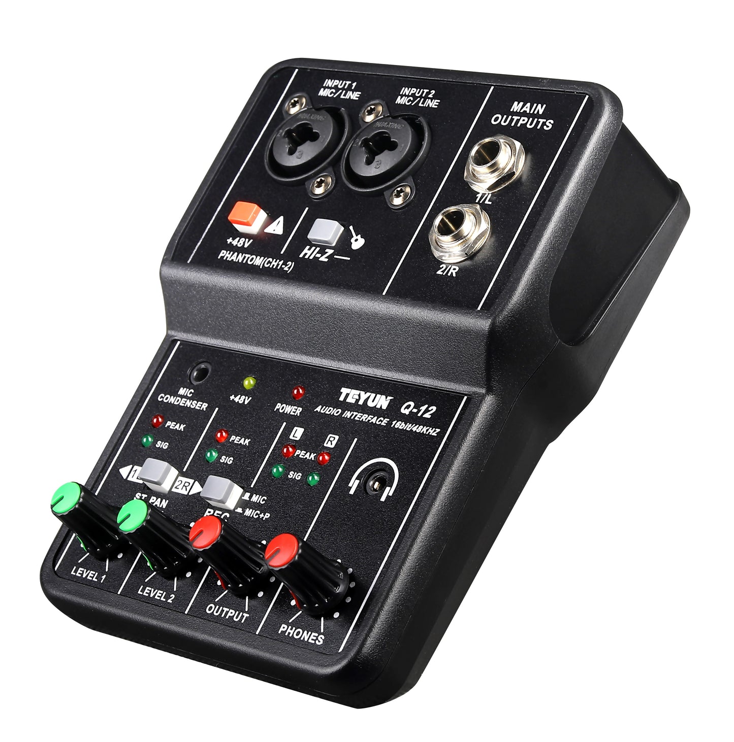Interface De Áudio Profissional Teyun Q-12