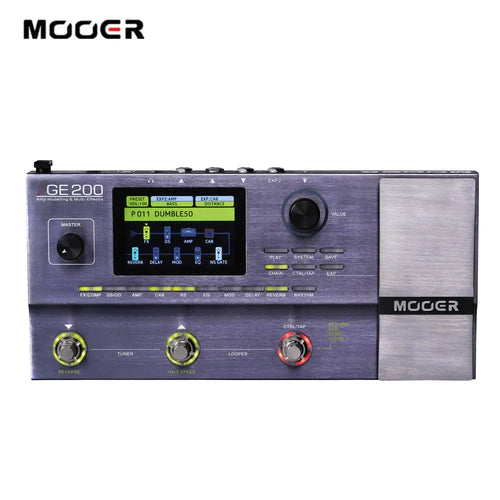 Pedaleira de Guitarra Multi-Efeitos MOOER GE200