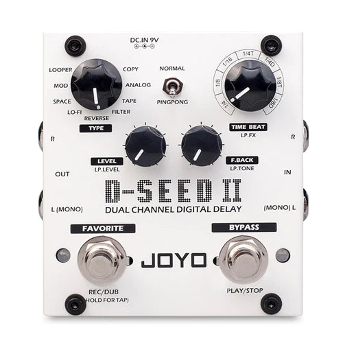 Pedal de Guitarra JOYO D-SEED-II Delay e Looper