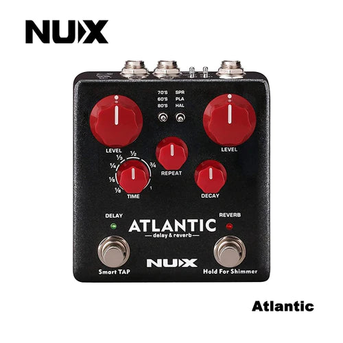 Pedal de Guitarra NUX Atlantic Delay e Reverb