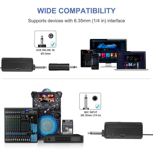 Microfone Dinâmico sem Fios AOI Audio