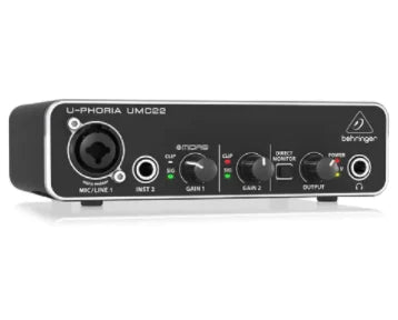 Interface de áudio Behringer U-Phoria UMC22