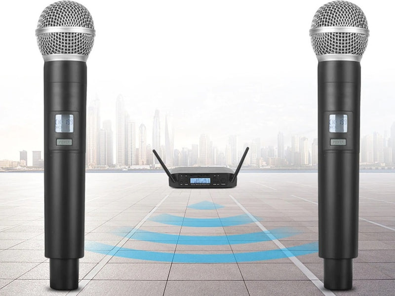 Microfone Dinâmico sem Fio SLM Profissional GLX4
